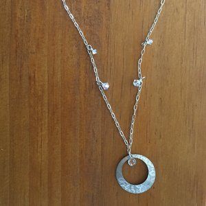 Holly Yashi Leaf Print Sparkle Necklace